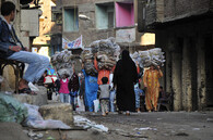 Sběr odpadu v Káhiře