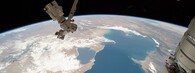Kaspické moře na pohledu z Mezinárodní vesmírné stanice