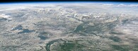 Řeka Kongo - letecký snímek