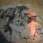 Kresby koní v jeskyni Chauvet