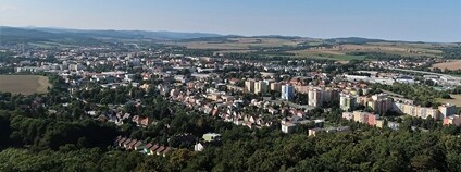 Pohled na město Krnov z rozhledny Cvilín Foto: Vlach Pavel Wikimeda Commons
