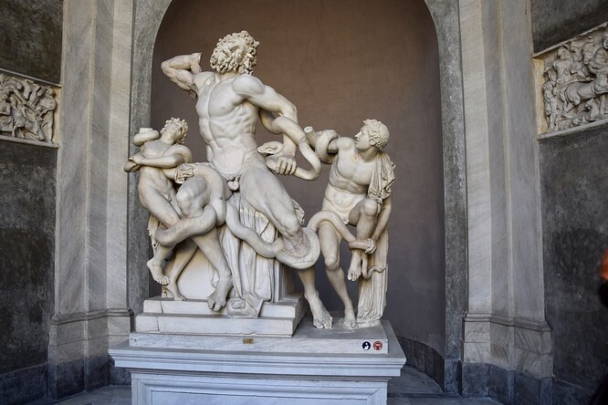 Láokoón a jeho synové ve Vatikánském muzeu.