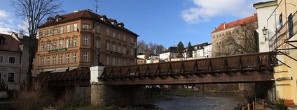 Lazebnický most v Českém Krumlově Foto: Petr Kadlec Wikimeda Commons