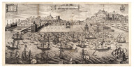 Lisabon na rytině z roku 1622
