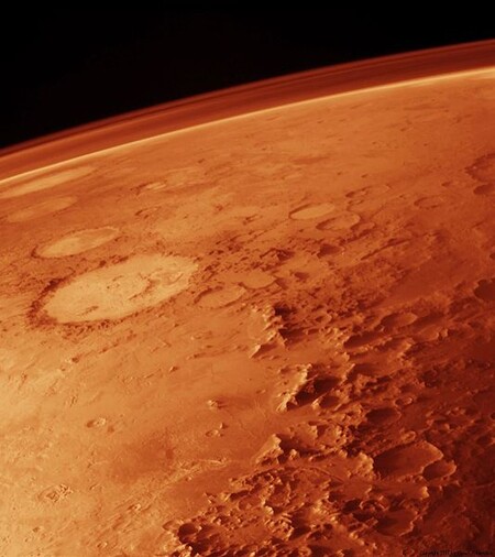 Pohled na Mars a jeho atmosféru
