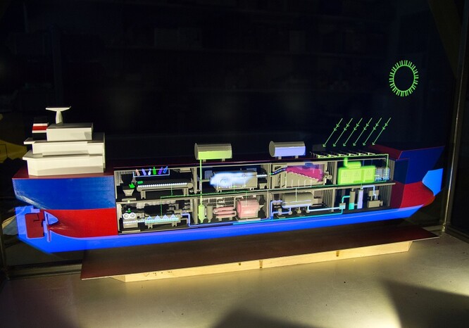 Model procesní lodi pro EXPO 2020 (foto: Black & Biscuit) Model procesní lodi pro EXPO 2020 (foto: Black & Biscuit)