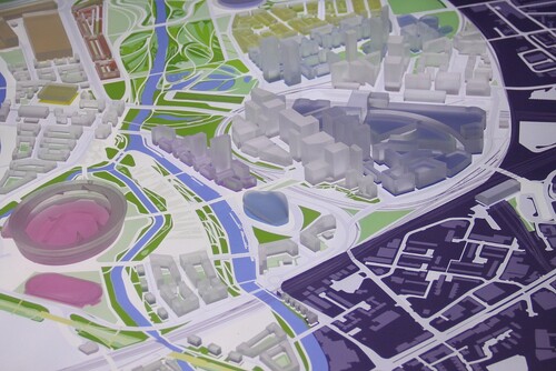 Model olympijského parku královny Alžběty