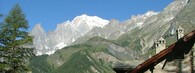 Mont Blanc z italské obce Planpincieux