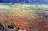 Kruhy v namibijské poušti