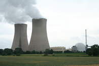 Německá jaderná elektrárny v Grohnde.