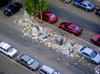 Odpad v káhirských ulicích