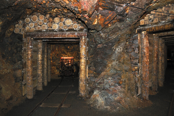 Opuštěný uranový důl Jáchymov.