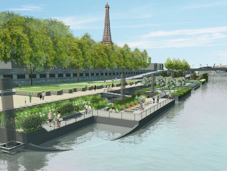 Takhle by měly vypadat plovoucí zahrady v Paříži