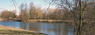 Jezero Čičák v parku Na Špici v Pardubicích