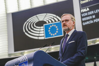 Petr Fiala hovoří k Evropskému parlamentu