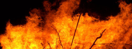 Požár lesa Foto: Fir0002 Wikimedia Commons