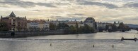 Praha s řekou Vltavou