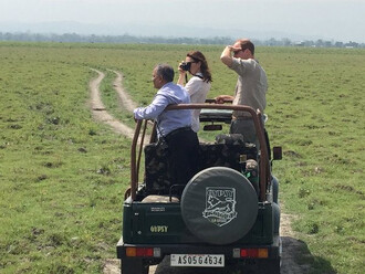 V dubnu 2016 navštívil národní park Kaziranga princ William s vévodkyní Kate (na snímku). Během jejich návštěvy pytláci zastřelili dospělého nosorožce indického a uřízli mu roh.