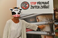 Romana Šonková, zástupkyně CIWF v ČR - Mezinárodní den STOP přepravě živých zvířat 