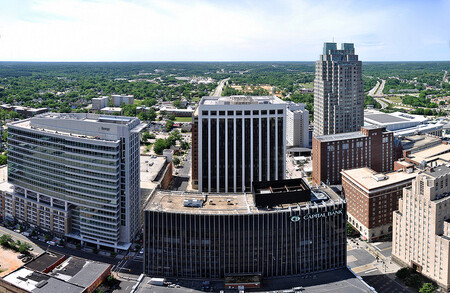 Jméno „nejzelenějšího“ města ze zkoumaného výběru zní Raleigh, kde je vyrovnanost zeleně při „pohledu z výšky“ přítomna na 54,5 % rozlohy zastavěné plochy.