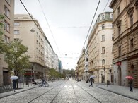 vizualizace úprav Revoluční ulice v Praze