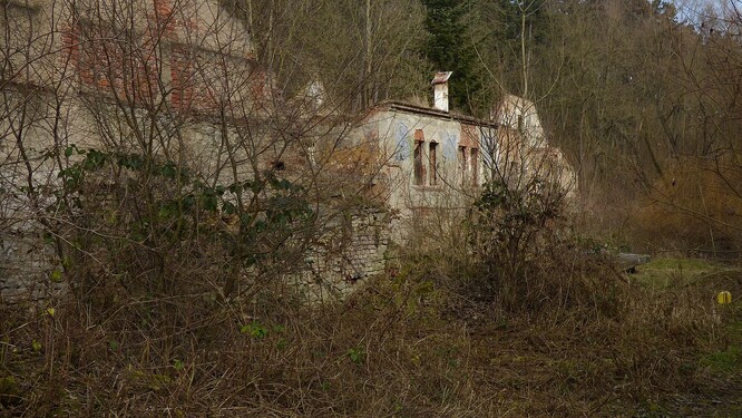 Ruiny Trunečkova mlýnu.