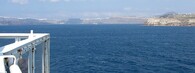 Výletní loď u Santorini