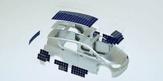 Samodobíjecí elektrický vůz na solární články.