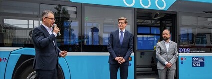 Uvedení elektrobusů v Ostravě do provozu Foto: DPO
