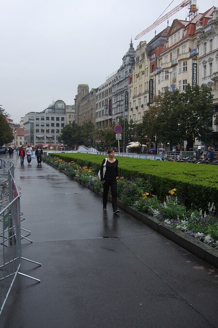 Václavské náměstí během Dne bez aut