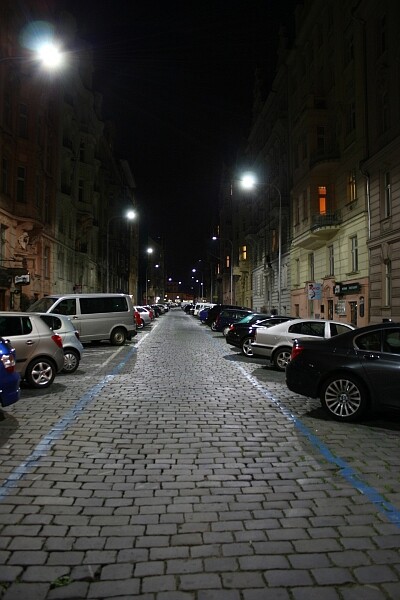 Pouliční osvětlení s LED diodami