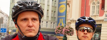 Ministr Bárta na cyklovýletě Prahou. Foto: Martin Mach Ondřej/Ekolist.cz