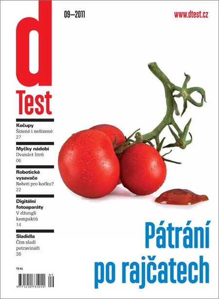 Obálka vzorového vydání časopisu dTest