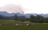 Požár v NP České Švýcarsko (23. červenec 2006)