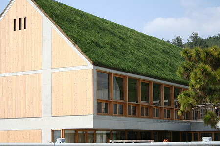 Nejnižší spotřeba energie je u pasivní budovy se zelenou střechou, jež se navíc ochlazuje díky vodě, kterou zadržuje okolní prostředí. Ilustrační snímek