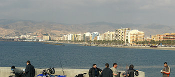 Pobřeží andaluské provincie Almería (Španělsko).