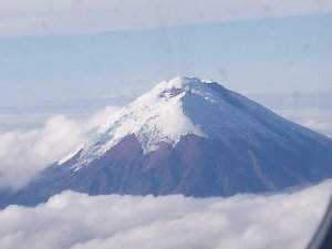 sopka Cotopaxi v Ekvádoru.