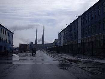 Průmyslový komplex Norlisk v Rusku.