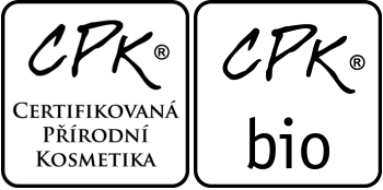 Logo značky Certifikovaná přírodní kosmetika a Certifikovaná přírodní kosmetika s biosurovinami
