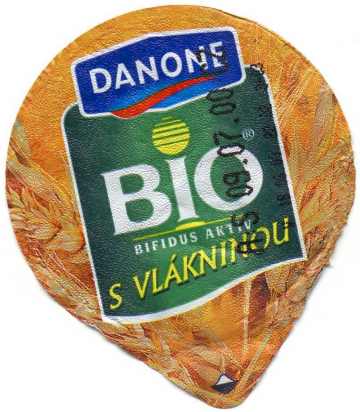 Neoprávněně použitý nápis BIO na jogurtu Danone